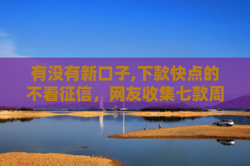 有没有新口子,下款快点的不看征信，网友收集七款周末下款的网贷口子