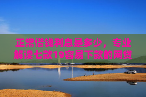 正常借钱利息是多少，专业解读七款19容易下款的网贷口子