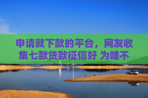 申请就下款的平台，网友收集七款贷款征信好 为啥不下款