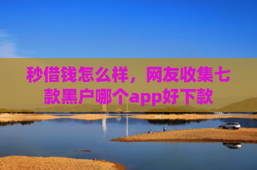 秒借钱怎么样，网友收集七款黑户哪个app好下款