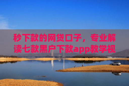 秒下款的网贷口子，专业解读七款黑户下款app教学视频