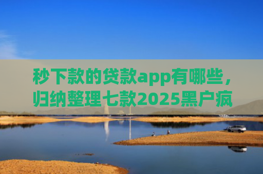 秒下款的贷款app有哪些，归纳整理七款2025黑户疯狂下款app