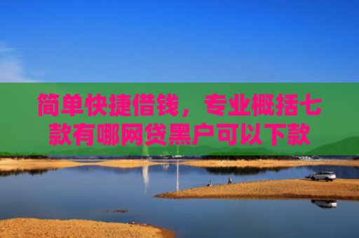 简单快捷借钱，专业概括七款有哪网贷黑户可以下款