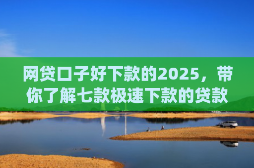 网贷口子好下款的2025，带你了解七款极速下款的贷款app不查征信