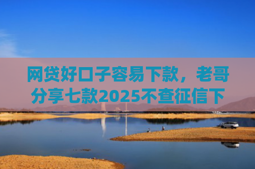 网贷好口子容易下款，老哥分享七款2025不查征信下款的app