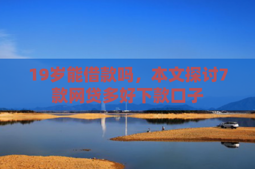 19岁能借款吗，本文探讨7款网贷多好下款口子