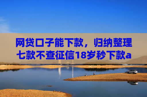 网贷口子能下款，归纳整理七款不查征信18岁秒下款app