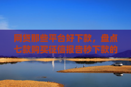 网贷那些平台好下款，盘点七款购买征信报告秒下款的app