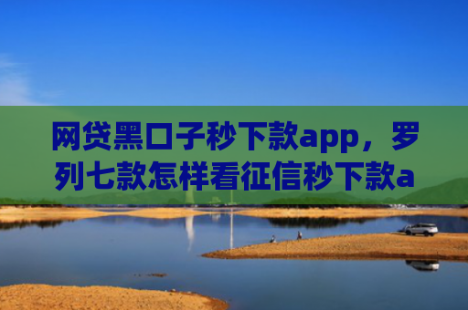 网贷黑口子秒下款app，罗列七款怎样看征信秒下款app