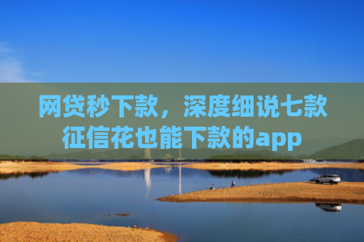 网贷秒下款，深度细说七款征信花也能下款的app