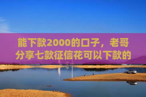 能下款2000的口子，老哥分享七款征信花可以下款的网贷app