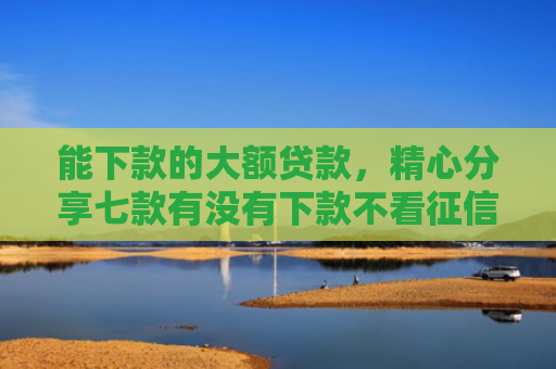能下款的大额贷款，精心分享七款有没有下款不看征信的网贷平台