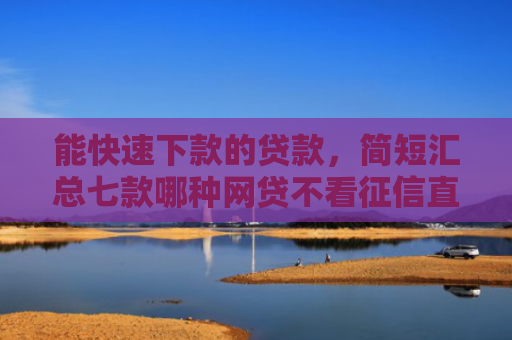 能快速下款的贷款，简短汇总七款哪种网贷不看征信直接下款