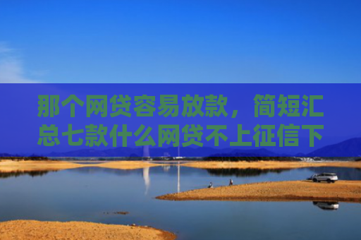 那个网贷容易放款，简短汇总七款什么网贷不上征信下款快