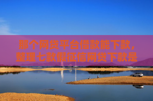 那个网贷平台借款能下款，整理七款假征信网贷下款是骗局吗
