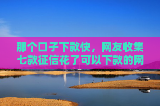 那个口子下款快，网友收集七款征信花了可以下款的网贷