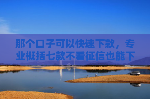 那个口子可以快速下款，专业概括七款不看征信也能下款的网贷