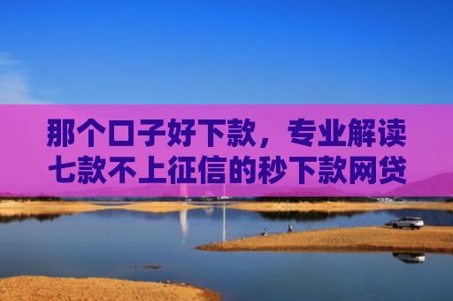 那个口子好下款，专业解读七款不上征信的秒下款网贷