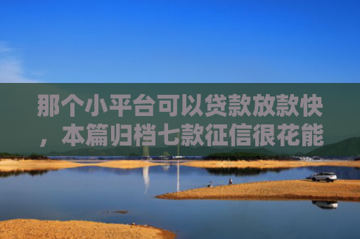 那个小平台可以贷款放款快，本篇归档七款征信很花能下款小额网贷