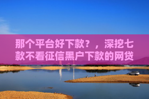 那个平台好下款？，深挖七款不看征信黑户下款的网贷
