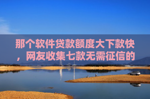 那个软件贷款额度大下款快，网友收集七款无需征信的网贷能下款吗