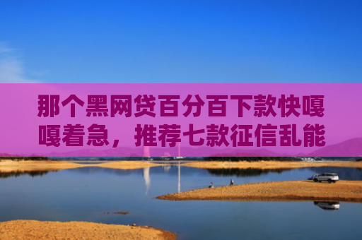 那个黑网贷百分百下款快嘎嘎着急，推荐七款征信乱能下款的网贷
