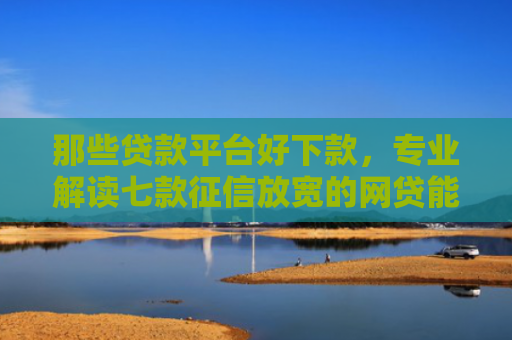那些贷款平台好下款，专业解读七款征信放宽的网贷能下款吗