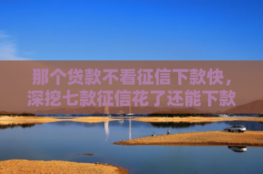 那个贷款不看征信下款快，深挖七款征信花了还能下款的网贷