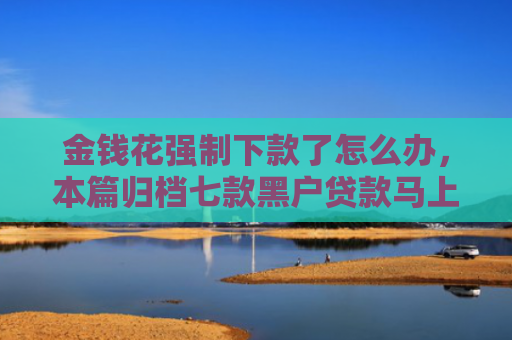 金钱花强制下款了怎么办，本篇归档七款黑户贷款马上下款