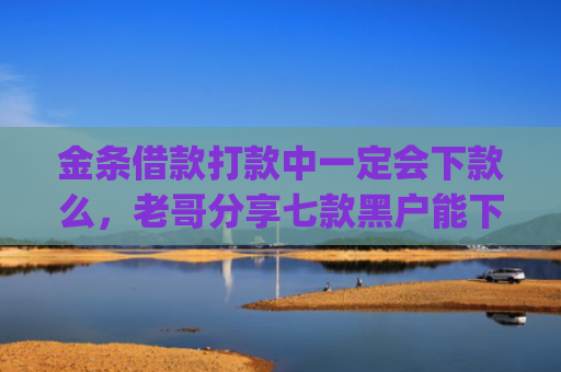 金条借款打款中一定会下款么，老哥分享七款黑户能下款贷款app
