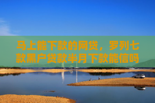 马上能下款的网贷，罗列七款黑户贷款半月下款能信吗