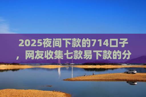 2025夜间下款的714口子，网友收集七款易下款的分期网贷口子